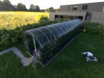 Šiltnamis KLASIKA Arkinis, 36 m2, su pamatu ir 6 mm polikarbonatine danga, 3 x 12 m, arkos formos