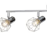 Kryptinis šviestuvas GLOBO Xara I, E14, 4 x 40W, 230V, chromas, 600 x 150 mm, 54802-4
