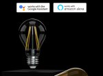 Išmanioji LED lempa SONOFF B02-F-A60, 7W, E27, A60, 220-240V, 806 lm, 2200-6500 K, filamentinė, Wi-Fi, valdoma programėle, galima valdyti balsu