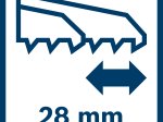 Akumuliatorinis tiesinis pjūklas BOSCH Professional GSA, 18V-28 SOLO, 18V, 28 mm, 06016C0000, be akumuliatoriaus ir kroviklio