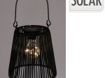 Pakabinamas žibintas SOLAR, 21 x 18 cm, metalinis, juodos sp.