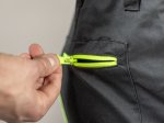 Puskombinezonis HOGERT WORKWEAR Reetz, 58% medvilnė, 40% poliesteris, 2% elastanas, juoda spalva, M (50) dydis, CE
