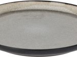 Lėkštė, keraminė, skersmuo 20 cm, rudos sp.