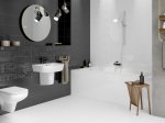 Keraminės sienų plytelės CERSANIT White Satin, 20 x 60 cm, 1,080 m2/dėž., spl. Balta