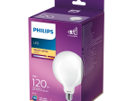 LED lempa PHILIPS, 13W (=120W), E27 G120 burbulas, 220-240V, 2700K, 2000 lm, matinė
