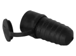 Lizdas kištukui EMOS P0049, su įž., guminis, IP44, 3680 W, 250 V~/16 A maks., juodos sp.