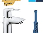 Praustuvo maišytuvas GROHE Quickfix Start Loop, S dydžio, su "pop-up" dugno vožtuvu, vandenį taupantis, chromas, 23349001