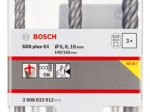 Grąžtų komplektas BOSCH SDS-plus-5X, 6, 8, 10 mm