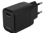 Sieninis įkroviklis DELTACO AC151, 1x USB-C PD, 20 W, juodos sp., USB-C, 1903150