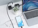Įkrovimo laidas AUKEY, USB-C į USB-C, pintas kabelis, ilgis 1m, 60W/480Mbps, juodos sp., EU001-LLTSN1039889