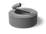 Gofruotas vamzdis MINBUD, D20mm, su viela, pilkos spalvos, 320 N, RKGLp20, 25m