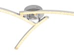 Lubinis vonios šviestuvas GLOBO Jules, LED, 18W, 230V, 3000-4000-6000K, CCT, 1100lm, chromo spalvos, akrilo krištolo skaidrumas, atminties funkcija, IP44, 600 x 125 mm