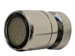 Pasukamos galvos aeratorius PERLINI P-2021, 22F, srautas 6 l / min. su gumine tarpine, chromas