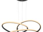 Pakabinamas LED šviestuvas GLOBO Panda, 30W, 230V, 3000K, 2450 lm, matinės juodos sp. metalas, 600 x 1200 mm, 67201SH-30