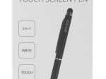 Jutiklinio ekrano pieštukas DELTACO, 2-in-1 , rašyti ir liesti, juodos sp.