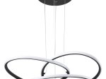 Pakabinamas LED šviestuvas GLOBO Panda, 30W, 230V, 3000K, 2450 lm, matinės juodos sp. metalas, 600 x 1200 mm, 67201SH-30