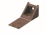 Tvirtinimo kampukas plast. HETTICH, pak. 4 vnt. 22x22x24mm, rudos sp., 9100044