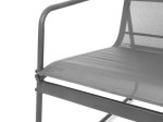 Lauko baldų komplektas 4LIVING Kiira, komplektą sudaro 2 krėslai, dvivietė sofa ir stalas, pilkos sp.