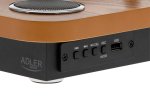 Plokštelių grotuvas ADLER AD 1914e, USB jungtis, Bluetooth 5.4, medžio sp.