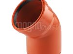 Lauko nuotekų alkūnė MAGNAPLAST PVC KG, DN160/67°