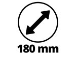 Akumuliatorinis poliruoklis EINHELL CE-CP, 18/180 Li, 18 V, Li-ion, be akumuliatoriaus, poliravimo diskas 180 mm., svoris 1,28 kg