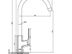Plautuvės maišytuvas INVENA HURIN, spl. juoda, BZ-04-004-L