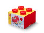 Daiktadėžė kaladėlė LEGO, 25 x 18 x 25 cm, raudonos sp.