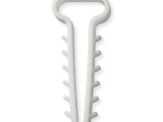 Kabelio, tvirtinimo dirželio laikiklis XIDO, stačiakampio formos, 14x6 mm, baltos sp., 100 vnt., TDKSP14X6-W