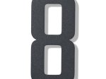 Namo numeris 8, 150 mm, antracito sp, nerūdijantis plienas