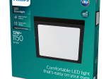 Montuojamas šviestuvas panelė PHILIPS Magneos, paviršinė, 12 W, 2700 K, 1150 lm, kvadratinė, juodos sp., IP20, 210 x 210 x 28 mm