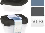 Indas produktų laikymui, 3 vnt., 2 skirtingos sp., 250 ml