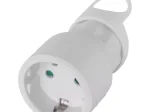 Lizdas kištukui EMOS P0047, su įž., baltos sp., IP20 16A 250V, su kilpa
