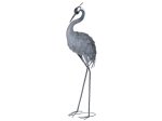 Sodo dekoracija Garnys, metalinis, pilkos sp., 38 x 19 x 102 cm.