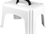 Taburetė - laiptelis su rankena PLAST TEAM, baltos sp.