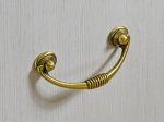 Baldų rankenėlė antik HETTICH, dengta žalvariu HS64mm, 9157278