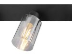 Kryptinis šviestuvas GLOBO Hadera, E27, 3 x 40W, 230V, dūmų sp. stiklas, 470x90x215 mm