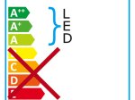 Veidrodis RIDDER Daisy M, pastatomas, juodas, su LED apšvietimu