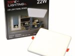 Montuojamas šviestuvas panelė TOPE Ronda Ik08, įleidžiama, LED 22W, 3000K, IP65, 1515 lm, pjaunama skylė 160 mm, be rėmelio, baltos sp., 185x185x25 mm, 6003000039