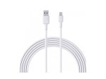 Įkrovimo laidas AUKEY, USB-A į USB-C, pintas kabelis, ilgis 1m, 60W/480Mbps baltos sp., EU001-LLTSN1039887