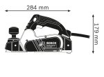 Elektrinis oblius BOSCH Professional GHO, 16-82, galia 630 W, plotis 82 mm, drožlės storis 0-1,6 mm, 06015A4000