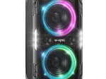 Kolonėlė W-KING T9 PRO, 200W, nešiojama, Bluetooth 5.3., turi AUX, USB, atminties kortelės lizdus, mikrofono jungtis