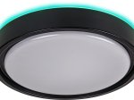 Lubinis LED šviestuvas RABALUX Foster, 28W, 230V, 2700-5000K, RGB keičia spalvas, 1300 lm, IP20, su pultu, dimer., metalinis, juodos sp., 360x78x360 mm, 3283