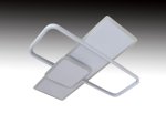 Pakabinamas LED šviestuvas BALTIK GAISMA Prd-C 0567, 122W (2*61W) 2.4G remote  2700-6400K D555x175x35