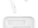 Įkraunamos belaidės ausinės STREETZ TWS-105, Bluetooth 5, įkrovimo dėklas 500 mAh, matinės baltos sp.