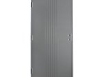 Lauko durys su medine stakta VALGE Iris, kairinės, spalva tamsiai pilka, matmenys 2080 x 980 x 92 mm, A140270088