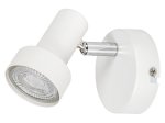 Kryptinis šviestuvas RABALUX Konrad, GU10, 1 x 50W, 230V, IP20, metalinis, baltos sp., 90 x 90 x 110 mm, 5354