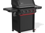 Dujinė kepnsinė WEBER Spirit EPX-435R, 4 degikliai, 118 x 65 x 132 cm, su ratukais, juoda
