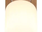 Kryptinis šviestuvas GLOBO Rowena, E27, 1 x 60W, 230V, matinės baltos spalvos, 103 x 250 x 220 mm, 15977-1