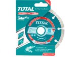 Deimantinis pjovimo diskas TOTAL, sausam pjovimui, 115x22 mm, segmento plotis 7,5 mm, TAC2111153