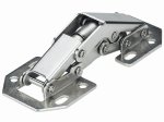 Baldinis mini lankstas HETTICH, HD24, dengtas nikeliu, 24 mm, 62402